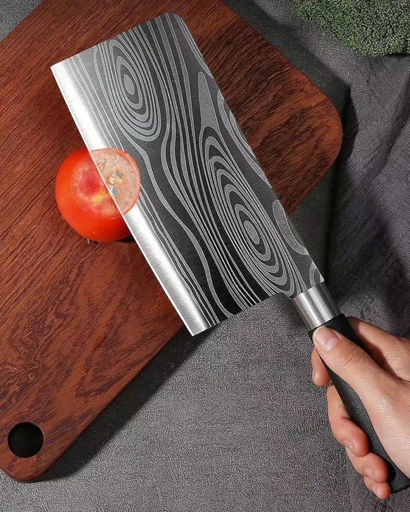 Laser Damascus Kitchen Knives