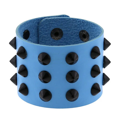 Gothic Spike Leather Bracelet