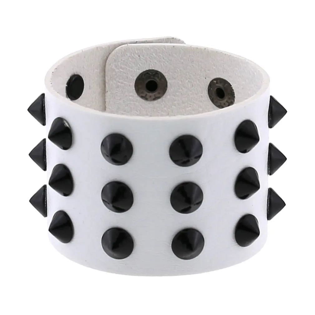 Gothic Spike Leather Bracelet