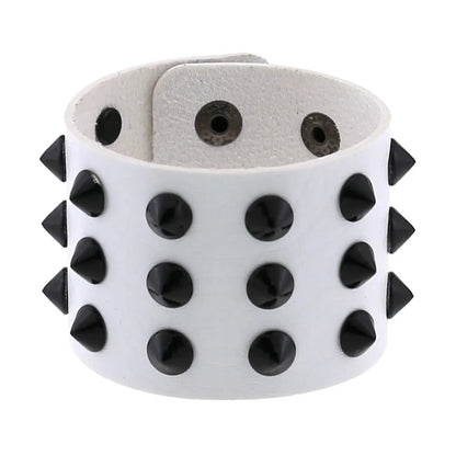 Gothic Spike Leather Bracelet