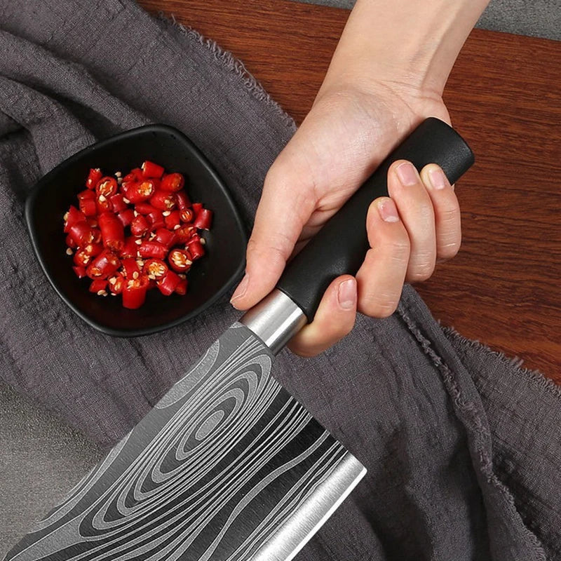 Laser Damascus Kitchen Knives
