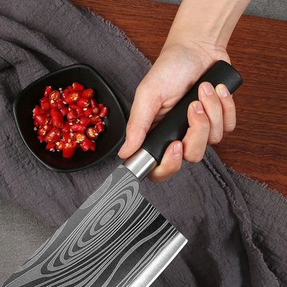 Laser Damascus Kitchen Knives