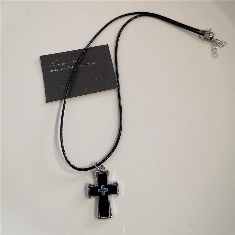 Punk Cross Chain Necklace