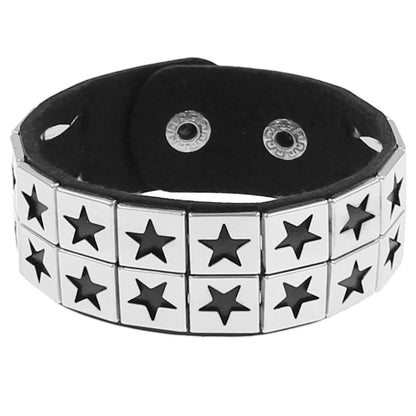 Gothic Spike Leather Bracelet