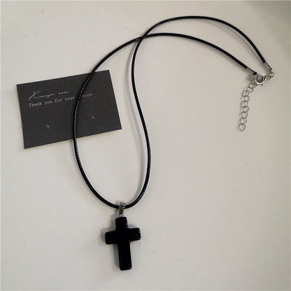 Punk Cross Chain Necklace