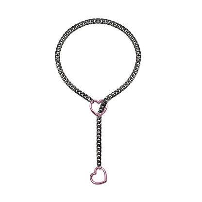 Heart O-Ring Punk Necklace
