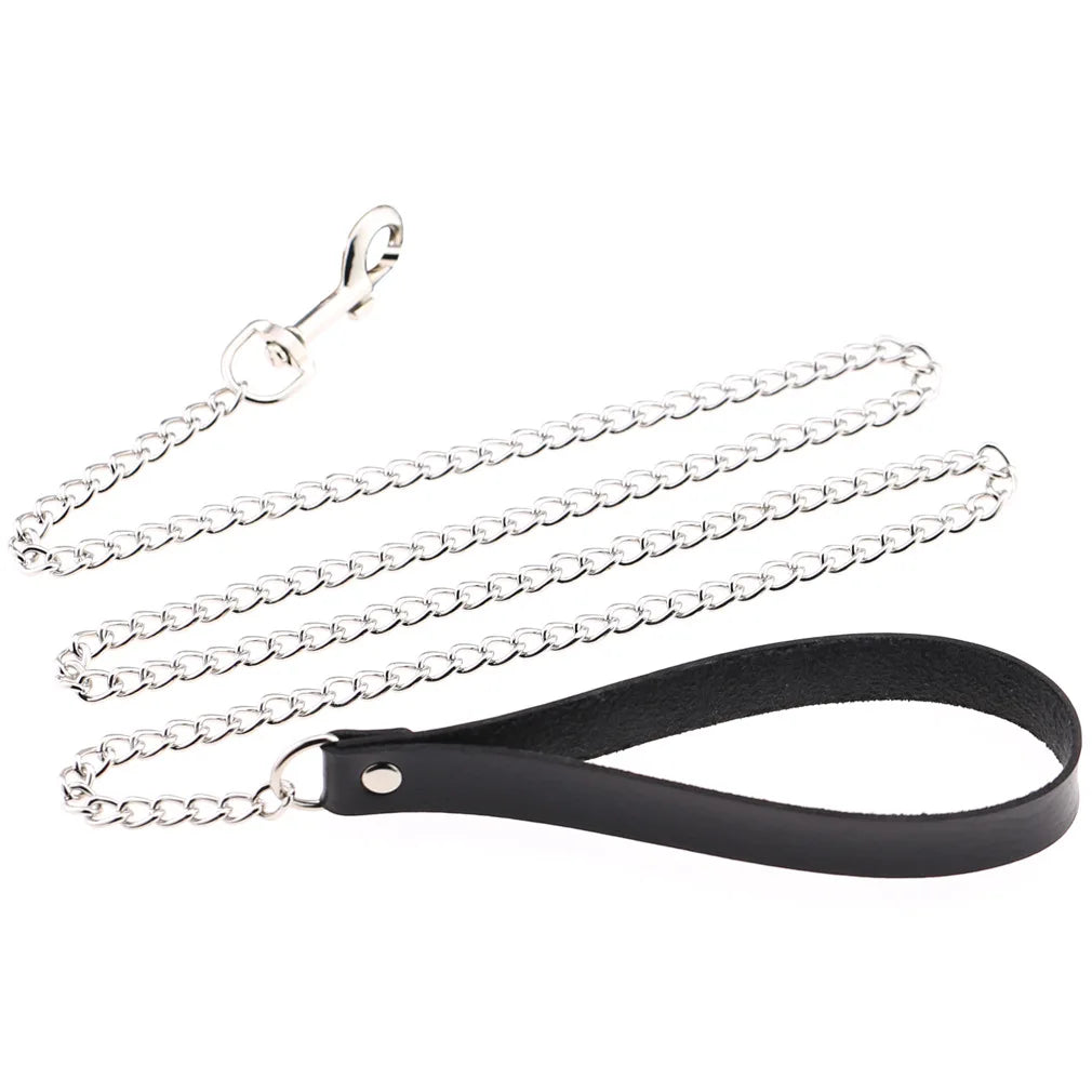 Gothic Leather Tassel Choker