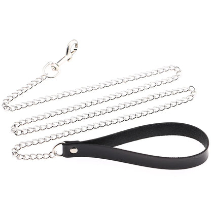 Gothic Leather Tassel Choker