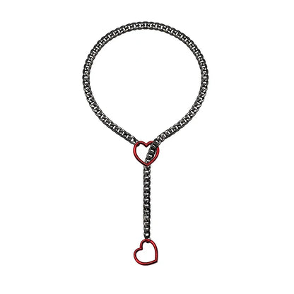 Heart O-Ring Punk Necklace