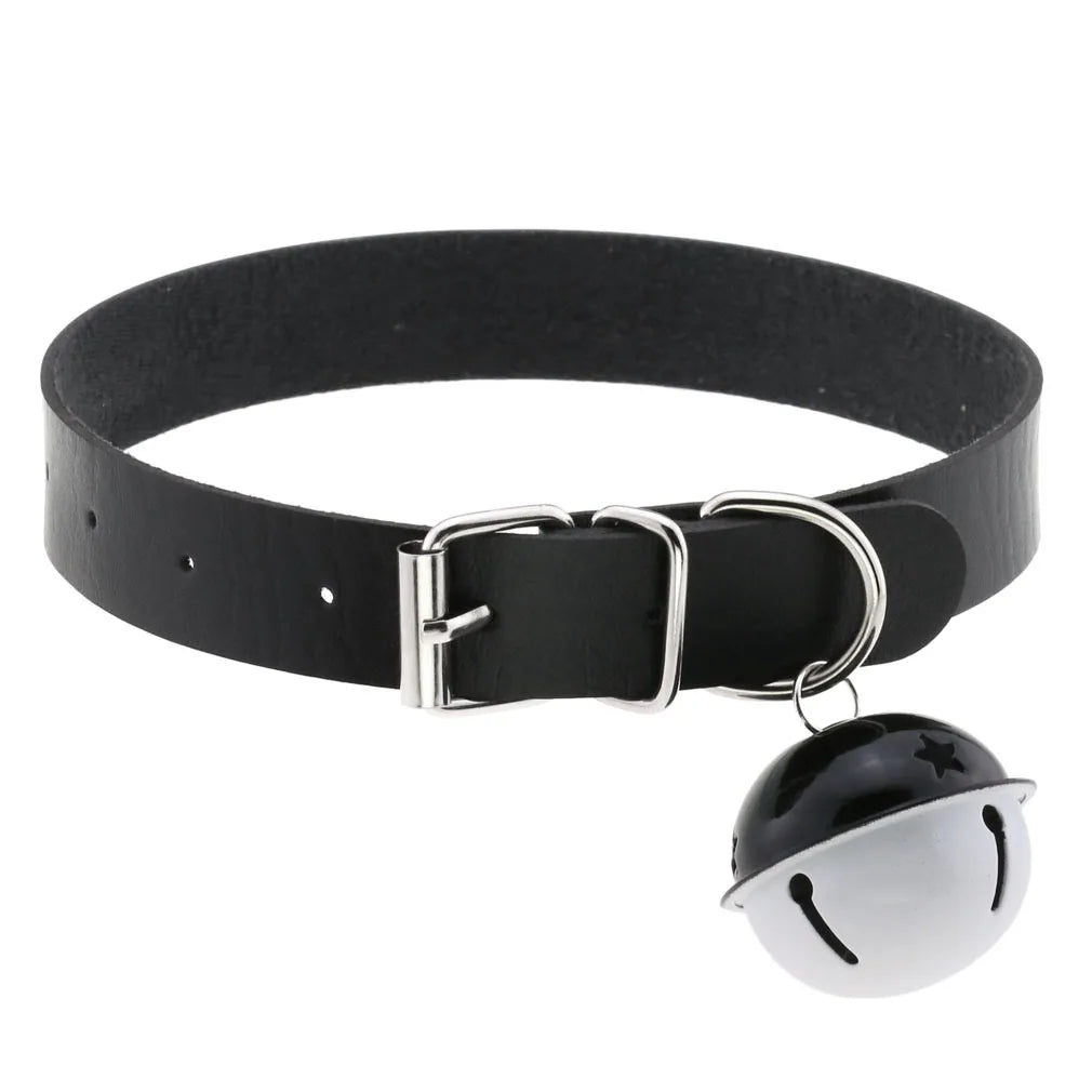 Gothic Leather Tassel Choker