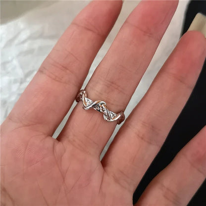 Goth Crystal Ring Set