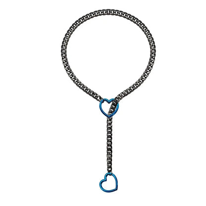 Heart O-Ring Punk Necklace