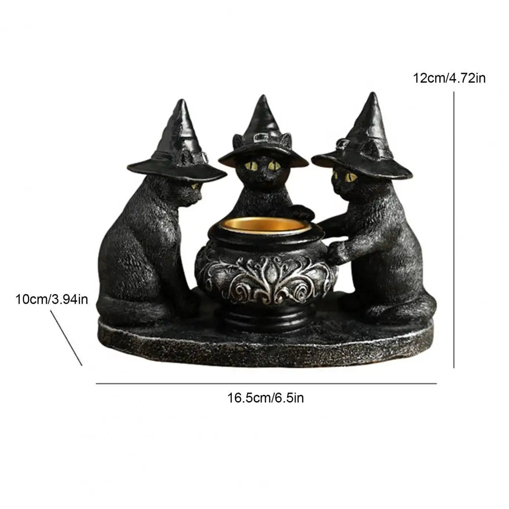 Black Cat Candle Holder