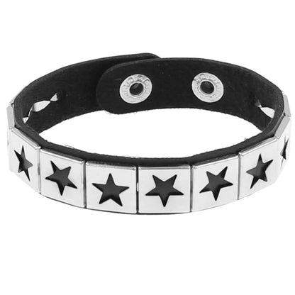 Gothic Spike Leather Bracelet
