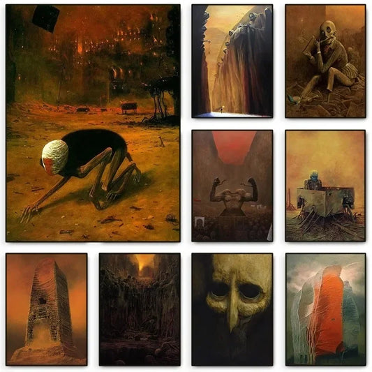 Beksiński Surreal Art Poster