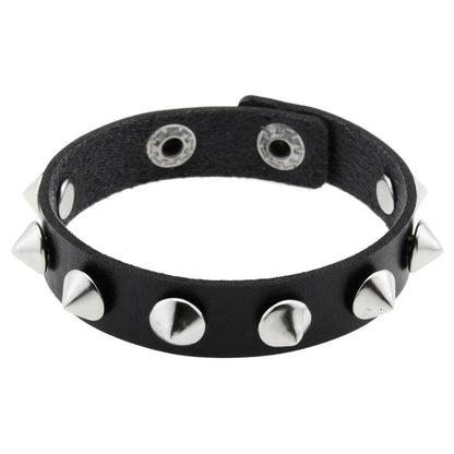 Gothic Spike Leather Bracelet