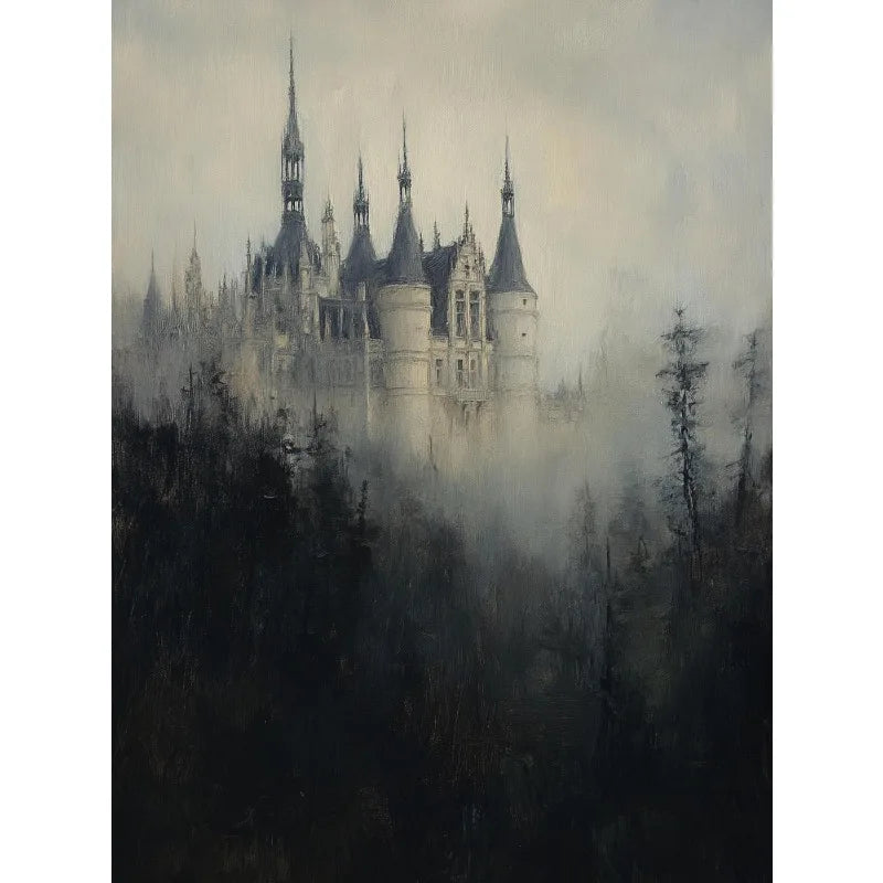 Dark Academia Castle Poster