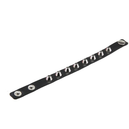 Gothic Spike Leather Bracelet