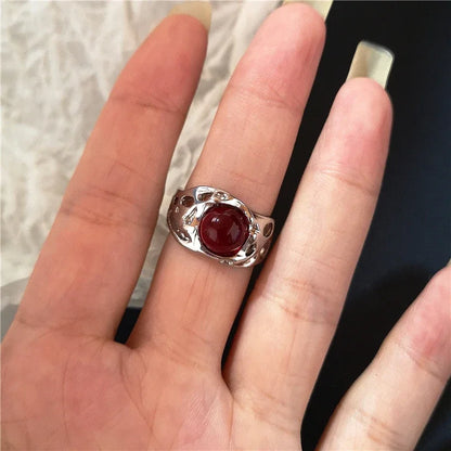 Goth Crystal Ring Set